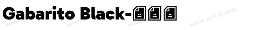 Gabarito Black字体转换
